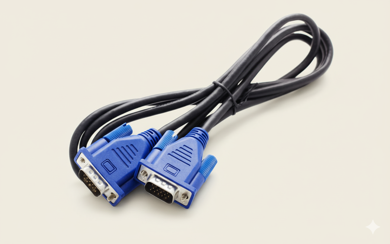 Male to Male vga cable for pc monitor lcd/led (1.5mtr) - Image 2