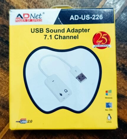 USB Sound Adapter 7.1 Channel Usb Sound Card Adnet